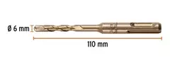 Mecha Para Concreto Sds Plus 6x110mm Truper 101108 - comprar online