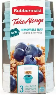 3 Contenedores Rubbermaid Take Alongs 284ml