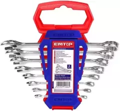 Juego De Llaves Combinadas 6 A 19mm Crv 8 Pz Emtop Ecss10801 - comprar online