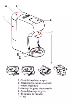 Cafetera Expreso Cápsulas Kanji Kjh-cm1500m Automática Negro - tienda online
