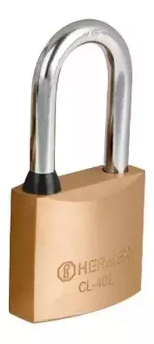 Candado Laton 40 Mm Con 2 Llaves Hermex 43437