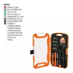 Set Destornillador Electrónica Celular 32pz Truper 17762 - HURLINBOX