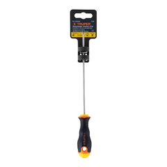 Destornillador Plano 1/8 Mango Grip 152mm Largo Truper 14025