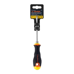 Destornillador Plano 3/16 Mangogrip 100mm Largo Truper 14034