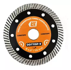Disco Diamantado Turbo Porcelanato 115 Mm 4-1/2p Lusqtoff