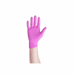 Guantes Nitrilo Rosa X 100u - Mediglove