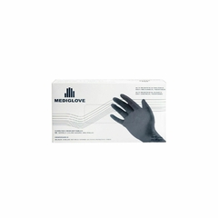 Guantes Nitrilo Reforzado Negro X 100 Unidades - Mediglove - comprar online