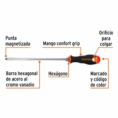 Destornillador Plano 250mm Truper 18546 en internet