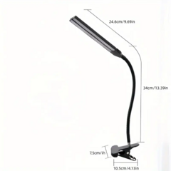 Imagen de Lampara Velador Para Atril Luz Led Doble Flexible Lectura
