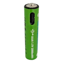 Pilas Aaa Recargables Con Cable Usb 1200mah Mayor Duración - HURLINBOX