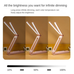 Lámpara Plegable Escritorio Pared Doble Leds Recargable - HURLINBOX