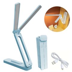 Lámpara Plegable Escritorio Pared Doble Leds Recargable - tienda online