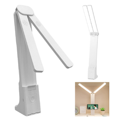 Imagen de Lampara Escritorio Velador Recargable Doble Leds 3 Tonos