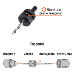 Mandril Hexagonal Sierra De 30 A 150 Mm Truper 18123 en internet