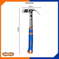 Martillo Galponero De Acero 27mm 16 Oz 450g Wadfow Whm8316 - HURLINBOX