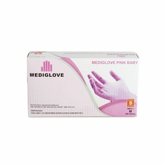Cajon De Guantes De Nitrilo Rosa 10 Unidades Mediglove - comprar online