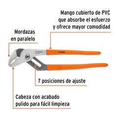 Pinza Pico De Loro Ajustable 3 Posiciones 12 Truper 17352 en internet