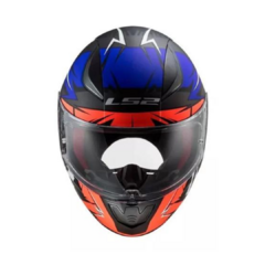 Casco Para Moto Integral Ls2 Ff353 Rapid Cromo Naranja/azul Color Azul Tamaño del casco - tienda online