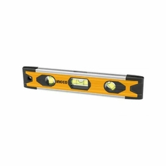 Mini Nivel Torpedo Aluminio 225mm 3 Burbujas Ingco Hmsl01030