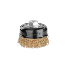Cepillo Acero Antivibración Copa Rizado Ingco Wb10755