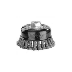 Cepillo Acero Antivibración Copa Trenzado Ingco Wb20755