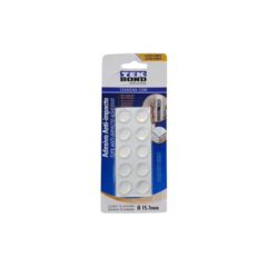 Tope Bumpers Silicona Redondo Transp 15.7 Mm X 10 U Tekbond