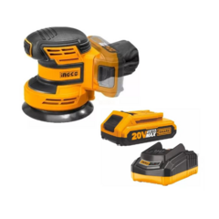 Lijadora Roto Orbital 20v Ingco Crosli2001 + Bate + Cargador