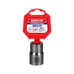 Tubo Hexagonal Cr-v Enc 1/2 19mm Emtop Esct12191 - comprar online
