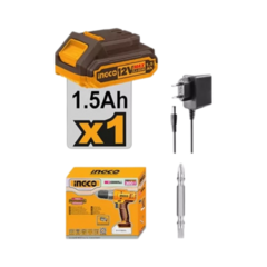 Taladro Atornillador Percutor Inalámbrico 12v Ingco Cdli1218 - comprar online