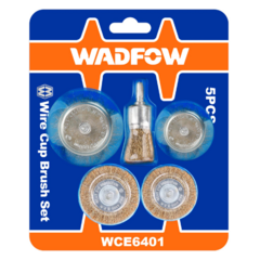 Set 5 Cepillos De Alambre Chato Copa Wadfow Wce6401 - comprar online