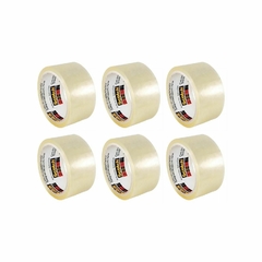 6 X Cinta Embalar 3m 301 Transparente 48 Mm X 50 Metros