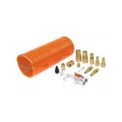 Kit Aire 15 Piezas Compresor Inflador Manguera Truper 19094