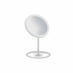 Espejo Touch Maquillaje Con Luz Led Regulable Redondo Blanco