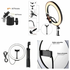 Aro De Luz Anillo Led Selfie Tiktok 26 Cm Con Trípode 2 Mts - comprar online