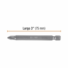 Juego 5 Puntas Atornillador Ph2 Largo 75mm Truper 12153 en internet