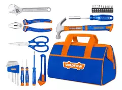 Set Herramientas Manuales 27 Pzs Wadfow Whs1m28 Azul Y Naran