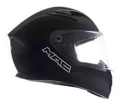 Casco Moto Integral Mac Speed Solid Negro Mate Visor Simple Talle L - comprar online