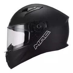 Casco Moto Integral Mac Speed Solid Negro Mate Visor Simple Talle L - tienda online
