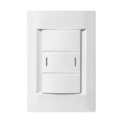 LLAVE TECLA ARMADA 1 PUNTO COMBINACION TAPA CIVIL BLANCO - KALOP