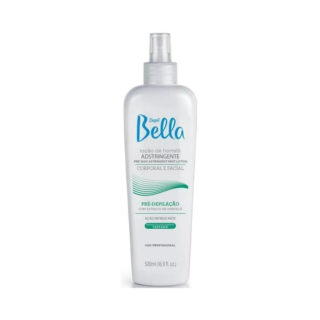 Loção Pré Depilatória Adstringente Hortelã 500ml Depil Bella