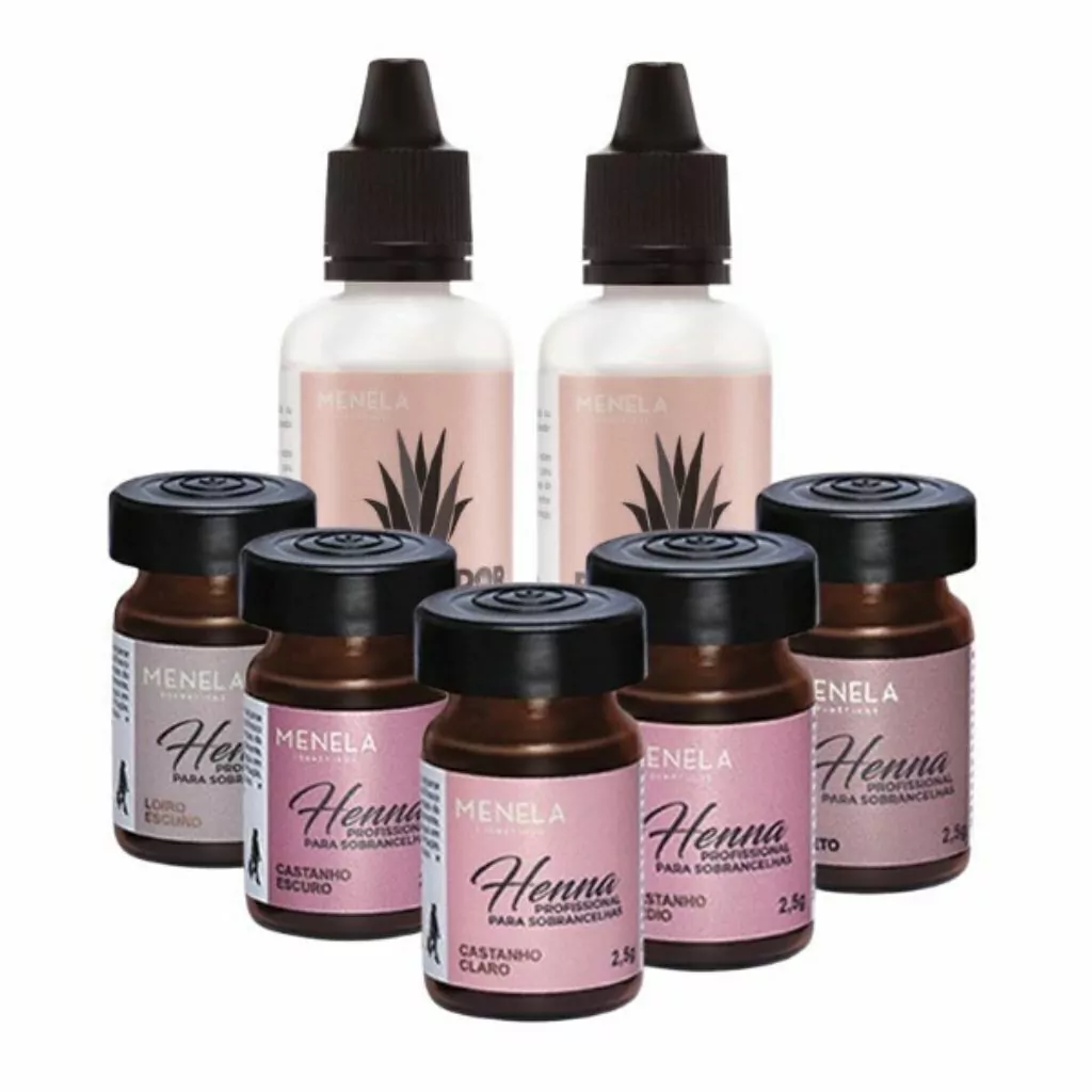 Henna Menela P/ Sobrancelha - Monte seu Kit - Todas as cores