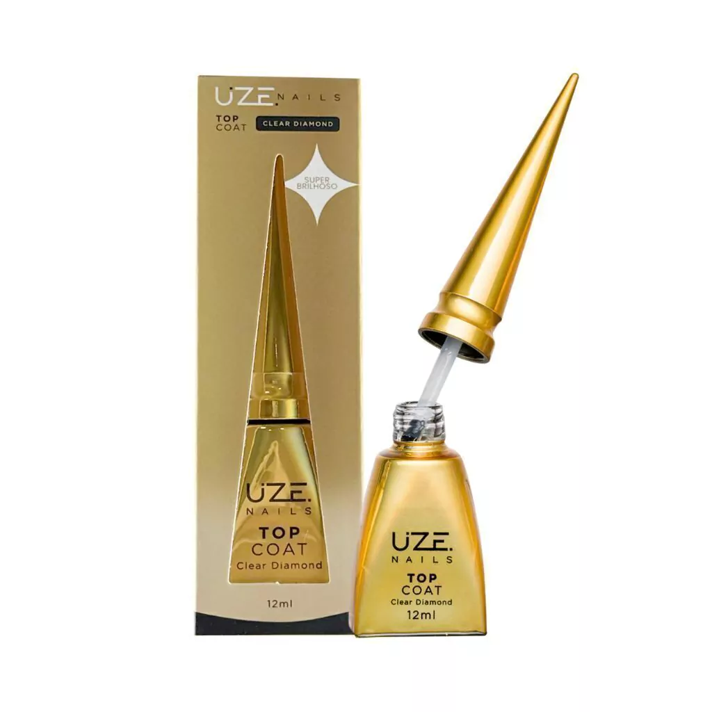 Top Coat Diamond Clear 12ml Uze Nails