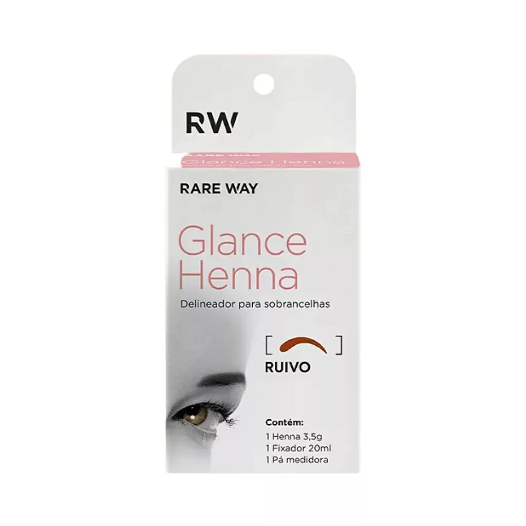 Henna para Sobrancelha Glance Ruivo 3,5g Rare Way