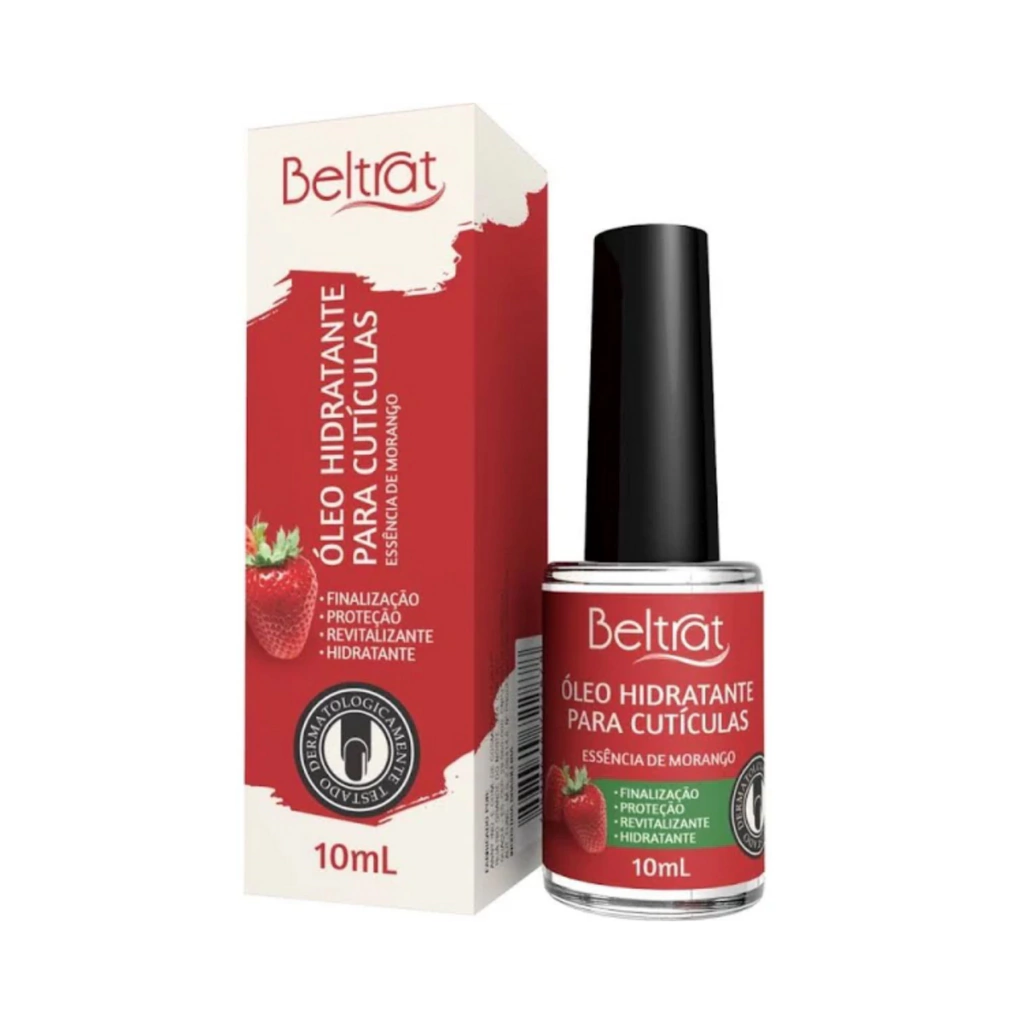 Óleo Hidratante para Cutículas Morango 10ml Beltrat
