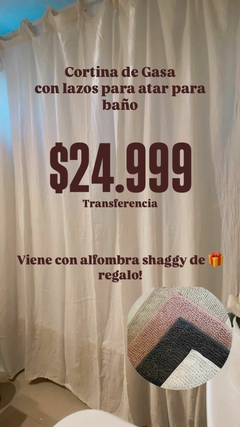 CORTINA DE BAÑO+ SAGGHI DE REGALO - comprar online