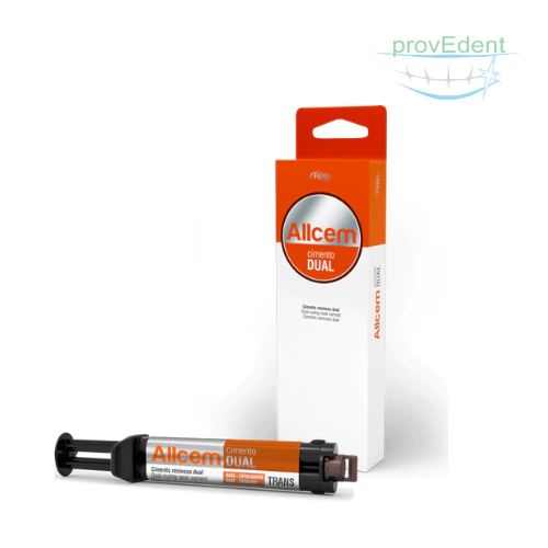 ALLCEM cemento dual A2 (Jeringa Automezclante (base y catalizador x5 grs) - fgm NARANJA
