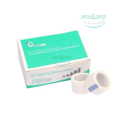 cinta de tela adhesiva microporosa 2,5cm x 9m - EUROMIX (caja x12)