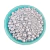 Mix perlas diamantadas plata