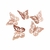 Mariposas de acrílico oro rosa