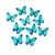 Mariposas oblea aqua